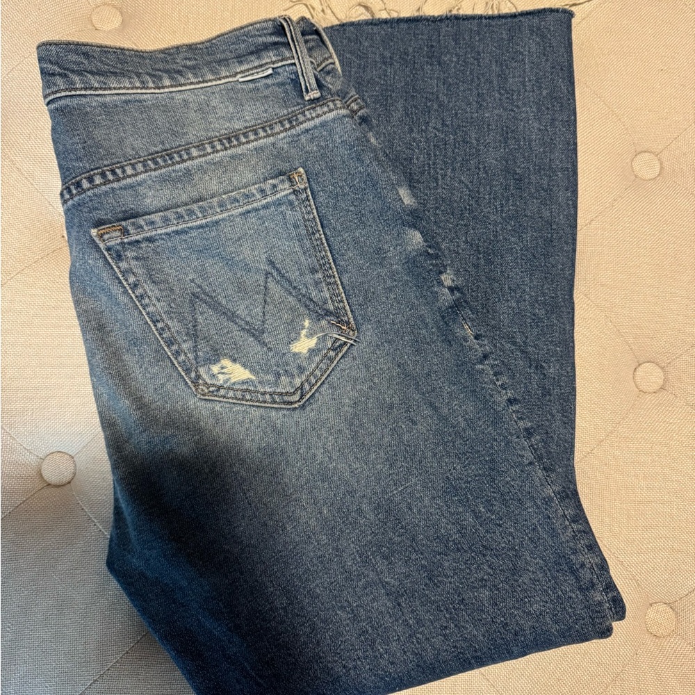MOTHER Insider Crop Step Fray Jeans